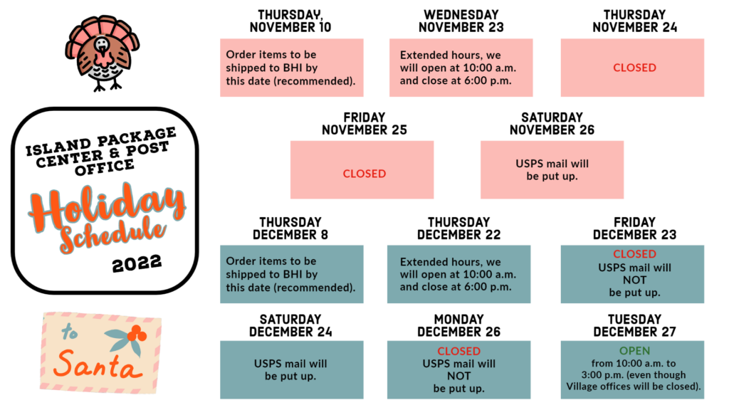 Post Office Holiday Hours 2025